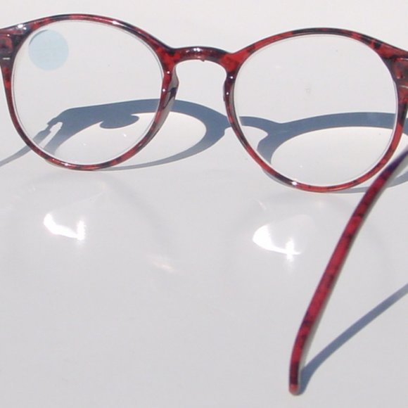 (NWT) Vintage 90's PC School Girl Reading Glasses (S. Burgundy) - Picture 3 of 4